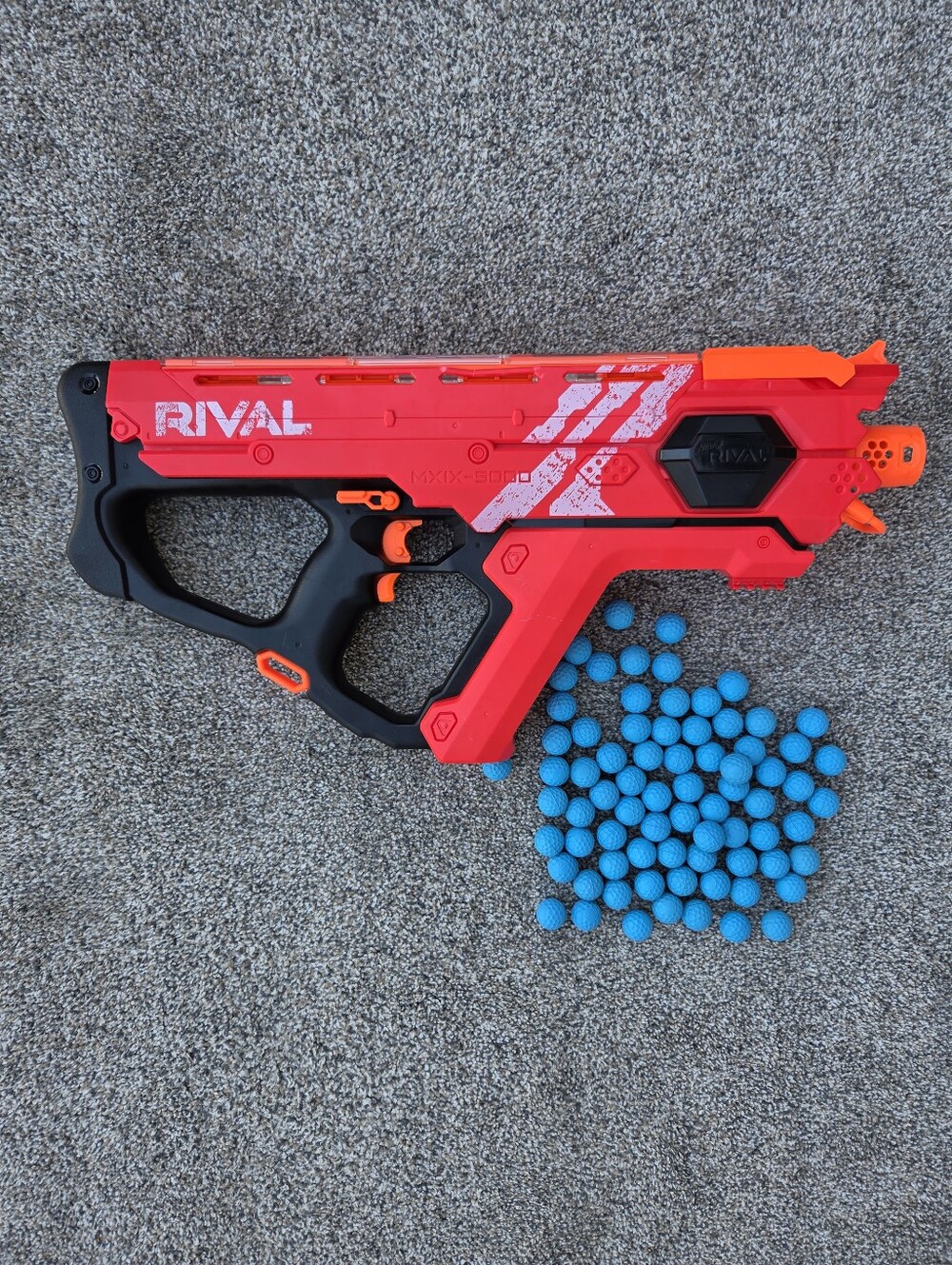 Nerf Rival Prometheus MXVIII-20K Blaster Set with 75 Blue Foam Rounds